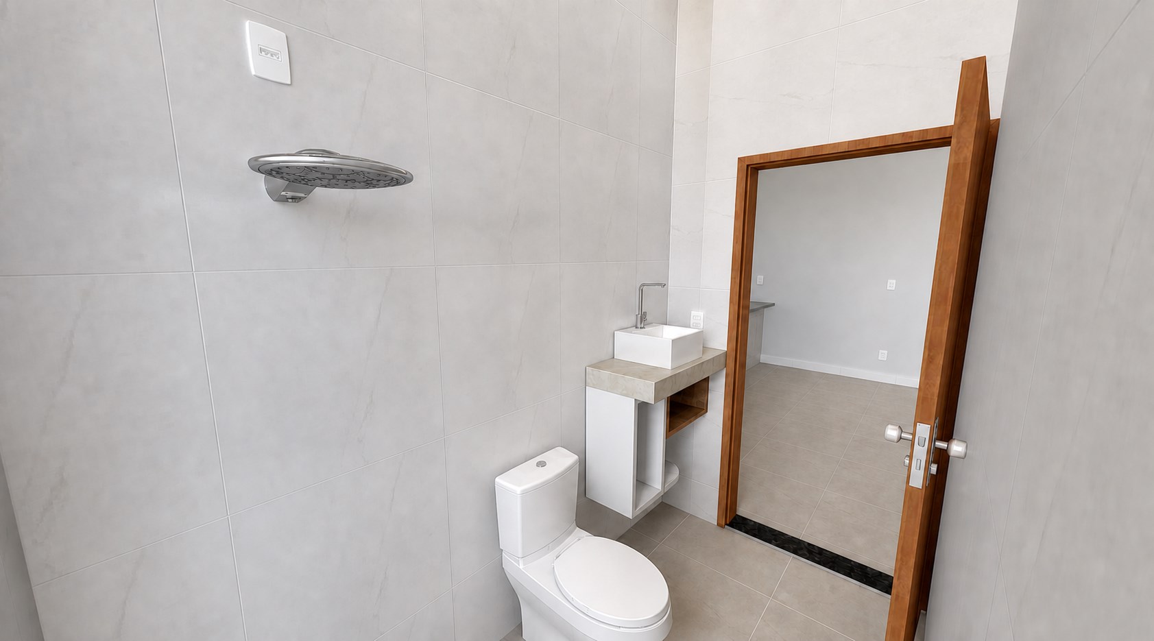Banheiro do Projeto Residencial R & T